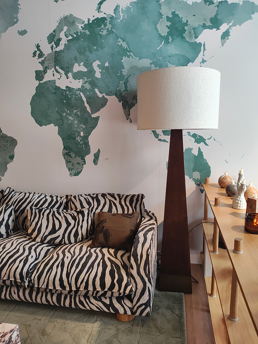 Dusty Deco Pyramid Floor Lamp