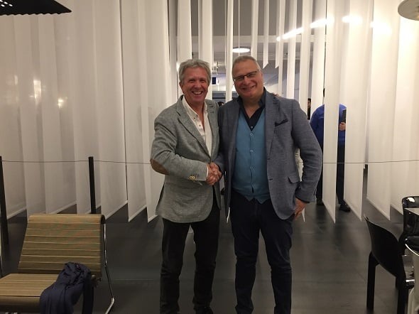 David Village with Giuseppe Scutella David Village with Giuseppe Scutella