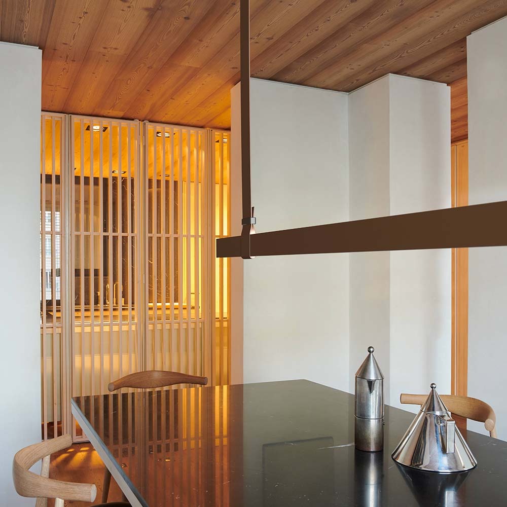 Flos Belt LED Suspension in Natural Leather Flos Belt LED Suspension in Natural Leather