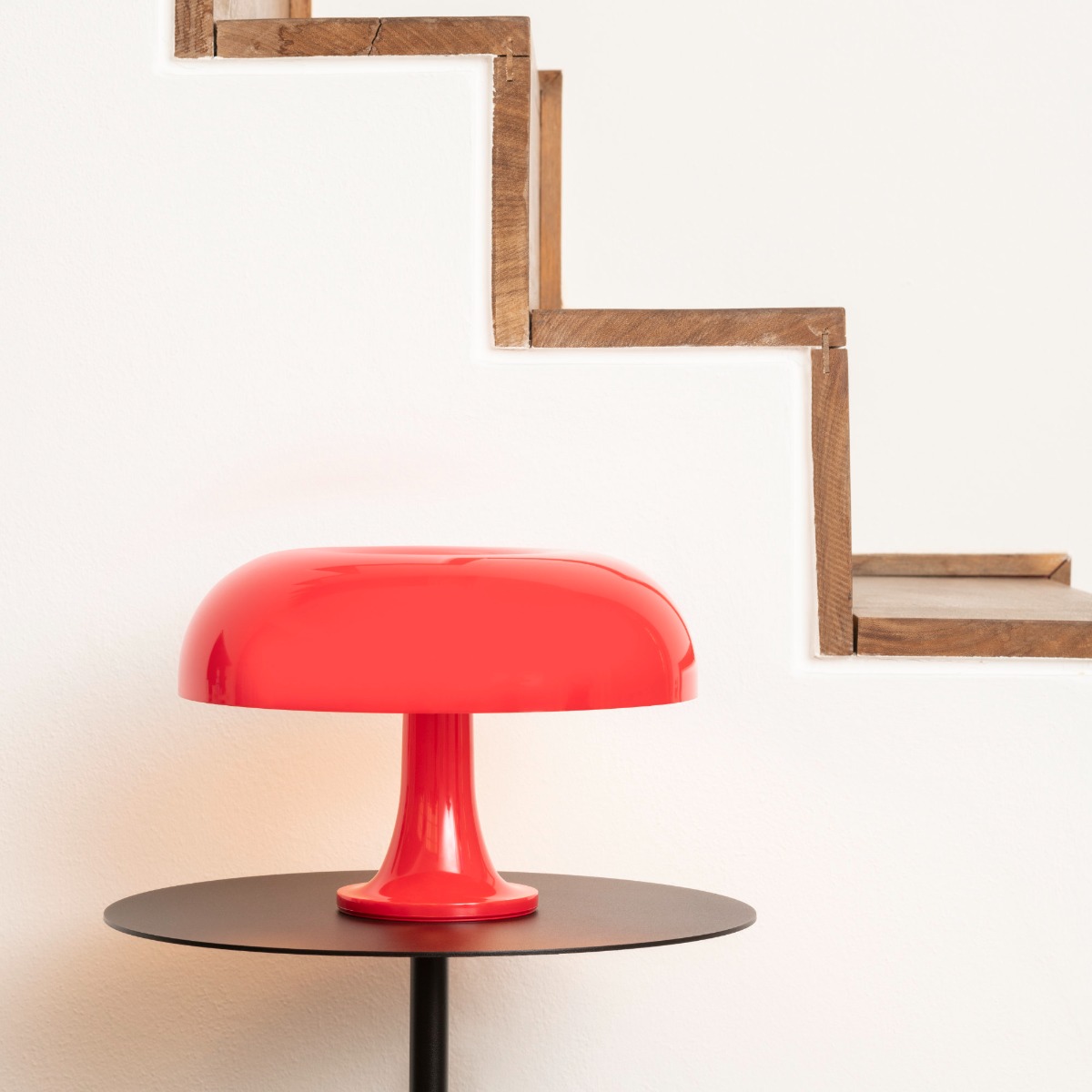 Red Artemide Nessino Table Lamp