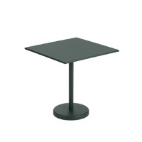 Muuto Linear Steel Cafe Table Square Dark Green Muuto Linear Steel Cafe Table Square Dark Green