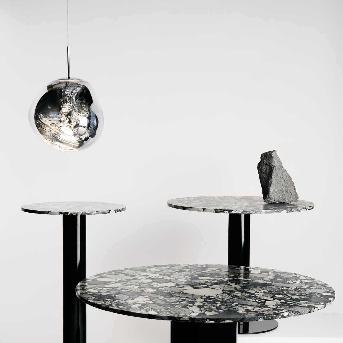 Tom Dixon Mini Melt Pendant in Chrome