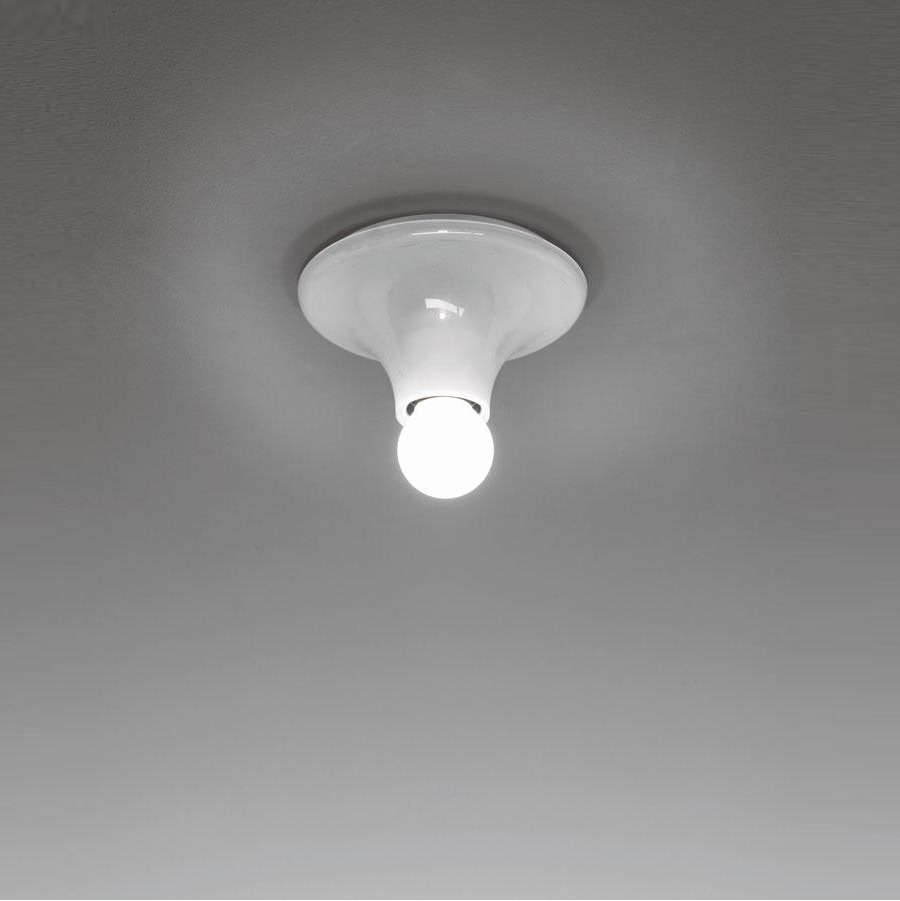 White Artemide Teti Ceiling/Wall Light