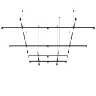 Vibia Nexum Square 2-Tier LED Pendant / Ceiling Light