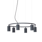 Pholc Donna Circle 60 Suspension Linen - Inky Black