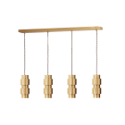 CTO Lighting Ring Long Cluster Suspension - Brass