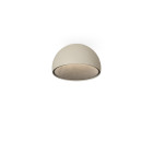 Vibia Duo Petra LED Ceiling Light - Small, Cream, Flat