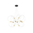 DCW Editions Munari 10 LED Suspension Light Gold