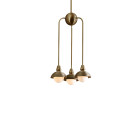 Bert Frank Eos Pendant Drop 3 Short Antique Brass