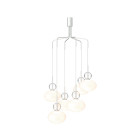 Nuura Rizzatto Cluster 6 Chandelier Silver