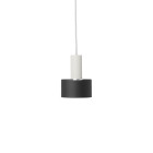 Ferm Living Collect Low Socket Pendant Disc White Black