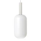 Ferm Living Collect High Socket Pendant Glass Tall White Opal