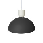 Ferm Living Collect Bell Socket Pendant Disc White Black
