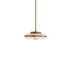 Bert Frank Beran Horizontal LED Pendant Light Small Antique Brass