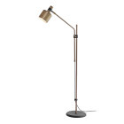 Bert Frank Riddle Single Floor Lamp Antique Brass