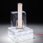 Artemide Criosfera Vertical LED Table Lamp Lifestyle Ice