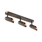 J. Adams & Co Spot Pro Triple Ceiling Light Bronze
