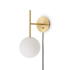 Audo Copenhagen TR Bulb Suspended Wall Light Brass