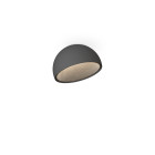 Vibia Duo Petra Dome Angled LED Ceiling Light Graphite