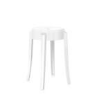 Kartell Charles Ghost Stool - Small, White