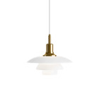 Louis Poulsen PH 3½-3 Glass Pendant - Brass