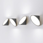 Axolight Orchid AP LED Ceiling/ Wall Anthracite Grey