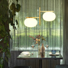 Oluce Alba Double Pendant Lifestyle Restaurant