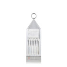 Kartell Lantern LED Portable Table Lamp Crystal