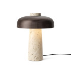 Audo Copenhagen Reverse LED Table Lamp - Travertine