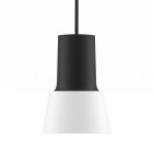 Zero Compose Pendant with Metal Shade Small Black White