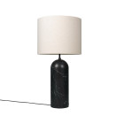 Gubi Gravity XL Floor Lamp Black Marble Canvas Low