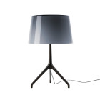 Foscarini Lumiere XXL Table Lamp - Black Chrome / Grey