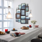 Oluce Lanterna Pendant Light Lifestyle Dining Table