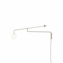 Luceplan Malamata Wall Light Brushed Brass