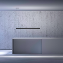 Davide Groppi Sottile LED Suspension Light - Above a Kitchen Island