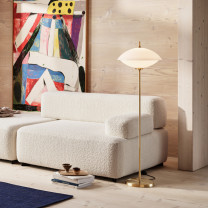 Fritz Hansen Clam Floor Lamp in Lounge