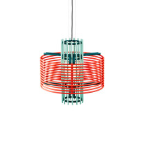 AGO Nova Pendant - Coral & Green