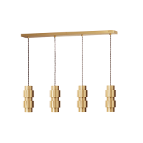 CTO Lighting Ring Long Cluster Suspension - Brass