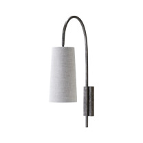 Porta Romana Willow Wall Light Burnt Silver