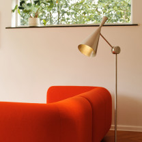 Tom Dixon Unbeaten Floor Lamp in Living Room