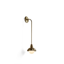 Bert Frank Eos Wall Light Short Antique Brass