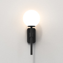 Astro Tacoma Single Wall Light Antique Black Glass Shade