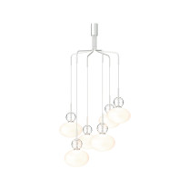 Nuura Rizzatto Cluster 6 Chandelier Silver