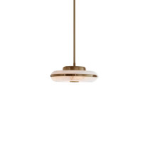 Bert Frank Beran Horizontal LED Pendant Light Small Antique Brass