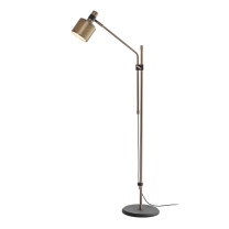 Bert Frank Riddle Single Floor Lamp Antique Brass