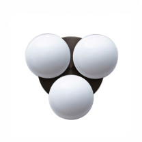 SkLO Dot 3x Wall/Ceiling Light - White/ White/ White/ Dark Oxidised