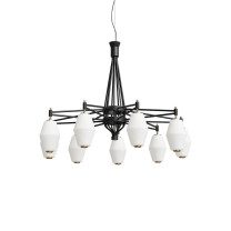 Northern Dahl Chandelier Small - Black