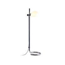 Marset Lauro Floor Lamp Chromed Steel White