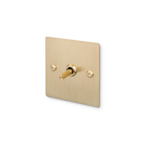 Buster + Punch 1G Toggle Switch - Linear, Brass