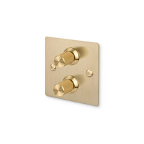 Buster and Punch 2G Modular Dimmer Switch Brass Linear